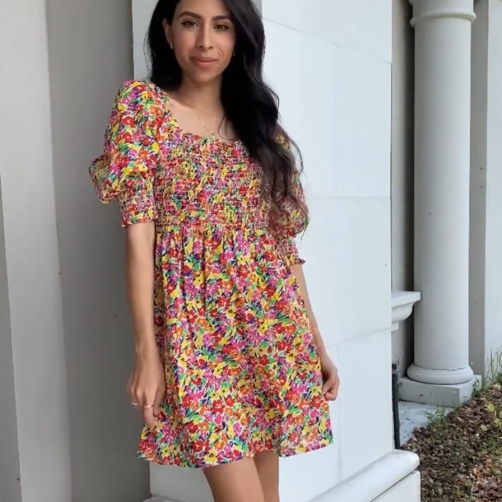 *Last Day* RIXOxTARGET Floral Puff Sleeve Dress
